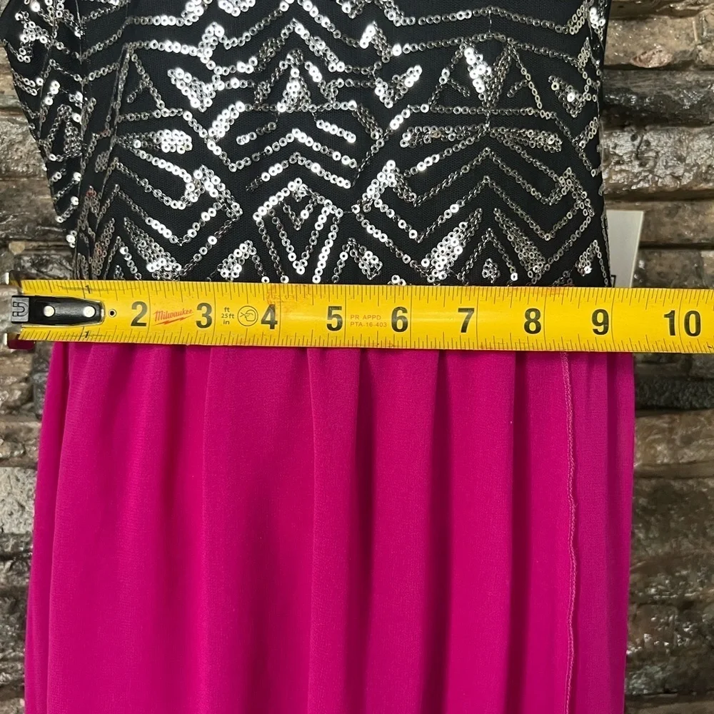 Elegant Pink and Black Kids Dress